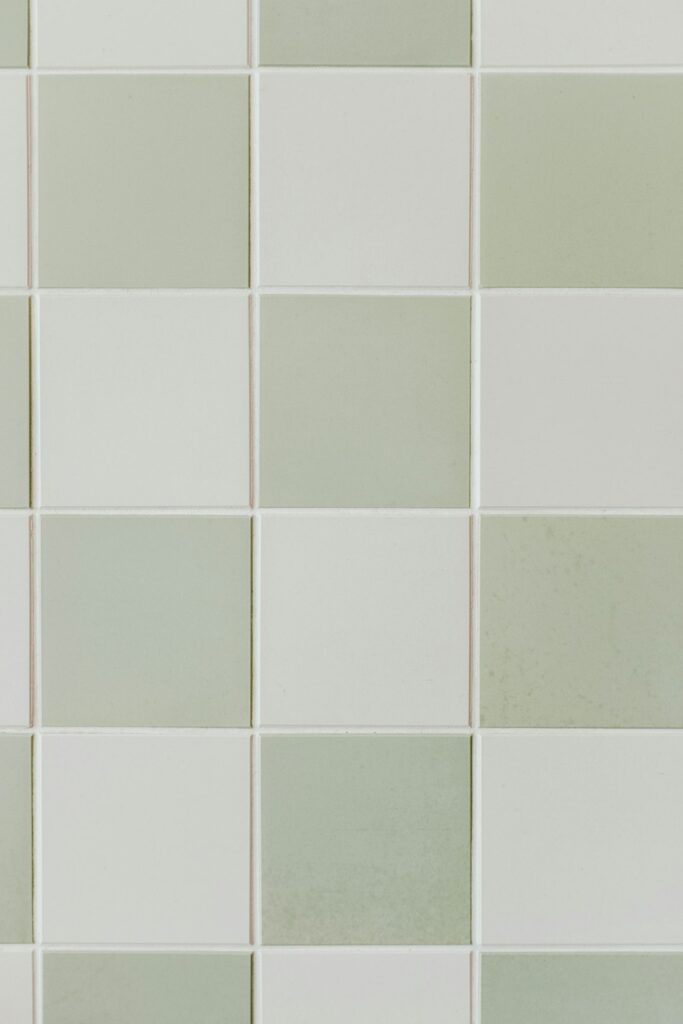 gray and white tiles